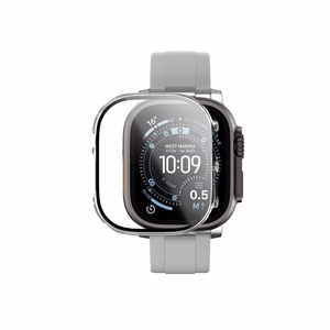 AmazingThing Radix Glass Screen Protector with Case for Apple Watch UItra 3 49mm - Clear