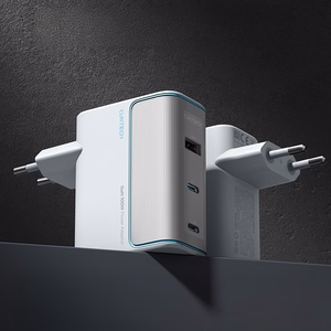 Cuktech AD1003EU 100W GaN 2x USB-C + USB-A Wall Charger with Cable - White