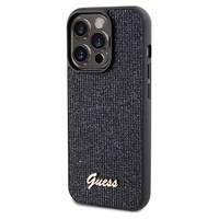 Guess Disco Metal Script viedtālruņa apvalks iPhone 14 Pro Max – melns