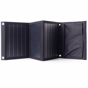 Saules enerģijas ceļojumu lādētājs Choetech SC005 22W 2.4A