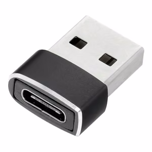 Адаптер Type C (мама) - USB A (папа) чёрный