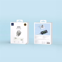 WIWU Jello 20W GaN lādētāja komplekts Wi-U016 C-L, ES kontaktdakša