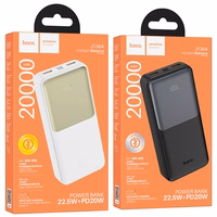 Ārējā baterija Power Bank Hoco J136A 22.5W+PD20W 20000mAh melna