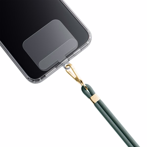 3mk EasyClip tālruņa aukliņa, tumši zaļa (zelta krāsas furnitūra)