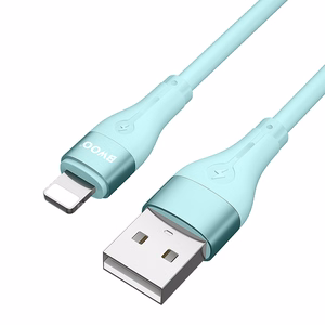 BWOO Kabelis USB - Lightning 1m 3A Minimālistisks silikons balts X280L