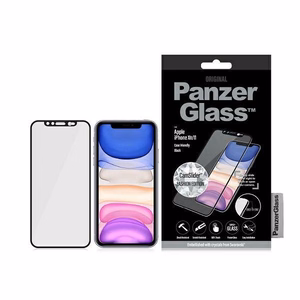 PanzerGlass E2E Super+ aizsargstikls ar kameras vāciņu ar Swarovsky kristālu iPhone XR / 11 - ar melnu rāmi