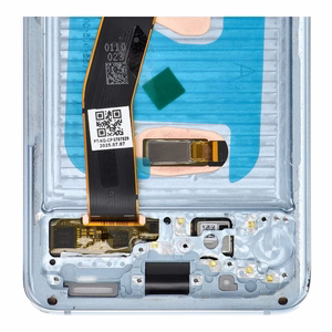 LCD ekrāns SAMSUNG S20 4G zils SOFT OLED ar rāmi