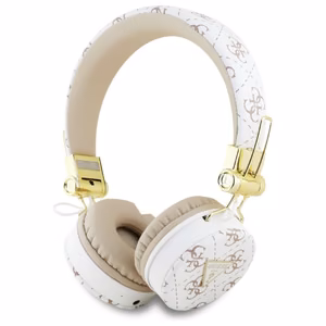 Накладные наушники Guess Bluetooth ENC GUBH70E4PTMH белые 4G Triangle Round Shape