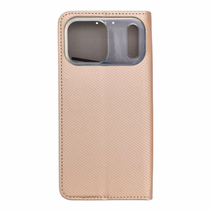 Flip case for iPhone 17 PRO MAX Smart Case Book gold
