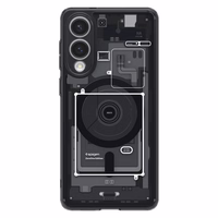 Spigen Ultra Hybrid Mag viedtālruņa apvalks ar MagSafe Samsung Galaxy S25 Edge ar apdruku - melns