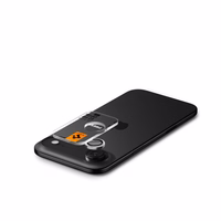 Spigen Optik Pro GLAS.TR „EZ FIT“ kameras vāciņš 2 gabalu komplekts iPhone Air - sudraba