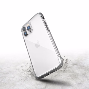 Raptic X-Doria Air viedtālruņa apvalks iPhone 14 Pro Max bruņots sudraba