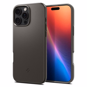 Spigen Thin Fit Magnētiskais viedtālruņa apvalks iPhone 16 Pro - ieroču metāla