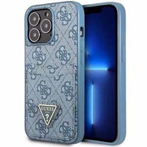 Viedtālruņa apvalks iPhone 13 Pro / 13 6.1 zilā ar 4G trijstūra logotipu un kartes nodalījumu