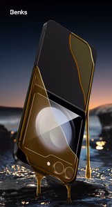Benks Warrior HD rūdīts stikls priekš Samsung Galaxy Z Flip 6, melns