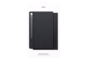 DX725UB klaviatūra ar vāciņu Samsung Galaxy Tab S9/S9 FE/S10 FE/S10 Lite, melna