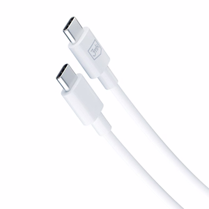 3mk Hyper Charger PD GaN 25W sienas lādētājs ar USB-C kabeli – balts