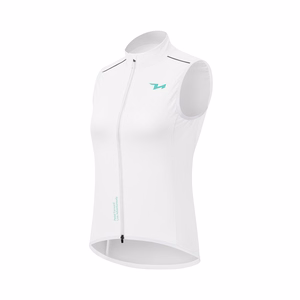 Rockbros MJ008 TVI vēja necaurlaidīga sieviešu velo veste, M izmērs, balta