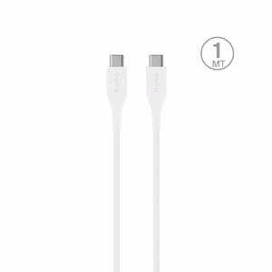 Puro Plain USB-C - USB-C Power Delivery kabelis 2m - balts