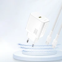 Dudao A27P 30W PD GaN USB-C sienas lādētājs - balts