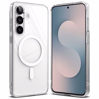 Ringke Fusion magnētiskais MagSafe viedtālruņa apvalks Samsung Galaxy S25 FE - caurspīdīgs