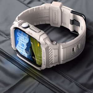 SPIGEN RUGGED ARMOR maciņš ”PRO” V2 APPLE WATCH 10 / 11 (46 MM) DUNE BEIGE