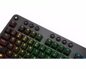Lenovo Legion K500 keyboard Gaming USB QWERTY US English melns, pelēks