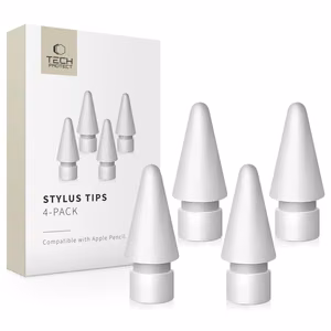 Tech-Protect Stylus Tips Apple Pencil irbulim, 4 gab., balti