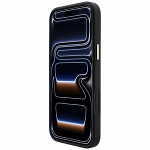 Guess Embossed 4G Classic MagSafe maciņš iPhone 17 Pro Max / 18 Pro Max, melns