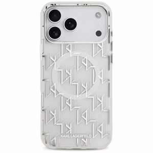 Karl Lagerfeld IML KL Monogramma Magnētiskais viedtālruņa apvalks iPhone 17 Pro Max - balts