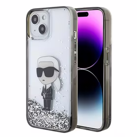 Karl Lagerfeld KLHCP15SLKKNSK viedtālruņa apvalks iPhone 15 6.1" - caurspīdīgs