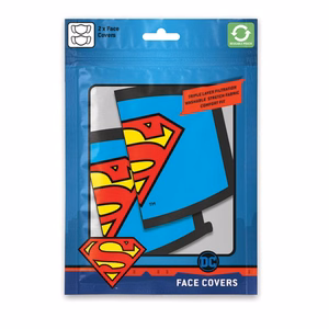 Superman aizsargājoša sejas maska ar trīskāršu filtru