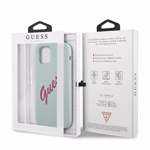Guess GUHCP12LLSVSBF iPhone 12 Pro Max 6.7" blue fuchsia/blue fuschia hardcase Silicone Vintage