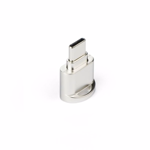 Karte lasītājs MicroSD typ C sudraba