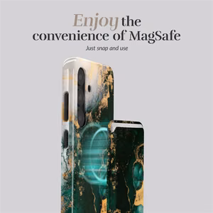 MIO Green Marble Magsafe Case Compatible Card Holder