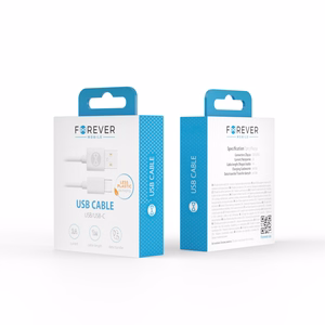 Forever cable USB - USB-C 1,0 m 2A white
