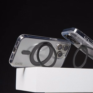 CARE by PanzerGlass Funkcionālais viedtālruņa apvalks ar statīvu iPhone 16 Pro 6.3" melns/melns Magnētiskais 1322