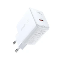 Acefast ātrās uzlādes USB Type C 20W Power Delivery lādētājs balts (A1 EU white)