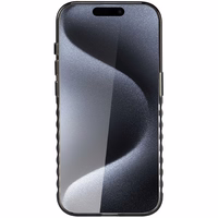 Audi IML Magnētiskais apvalks viedtālrunim iPhone 15 Pro ar lielu logotipu - melns