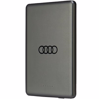 Portatīvais lādētājs Audi Big Logo Magnētiskais indukcijas 15W 5000mAh - pelēka