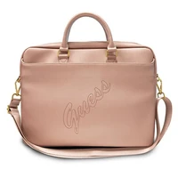 Guess Saffiano Script 16" Portatīvā soma rozā