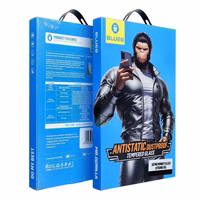 Aizsargstikls 5D Mr. Monkey Glass - Apple iPhone 17 Air melns (Stiprs HD)