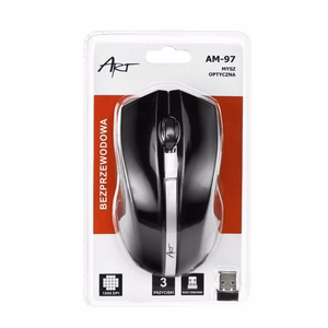 ART wireless computer mouse 2,4G 1000 dpi AM-97 black
