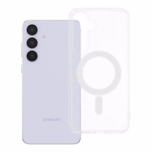 CLEAR MAG COVER viedtālruņa apvalks, saderīgs ar Magnētisko SAMSUNG S25 FE caurspīdīgs