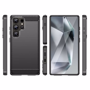 Samsung Galaxy S25 Ultra - oglekļa šķiedras vāciņš – melns