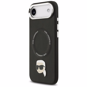 Karl Lagerfeld Karl Pin Magnētiskais viedtālruņa apvalks iPhone Air - Melns