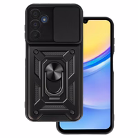 Viedtālruņa apvalks Slide Camera Armor Samsung Galaxy A15 4G/5G – melns