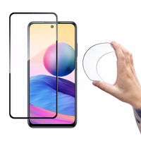 Wozinsky Pilns pārklājums Flexi Nano stikls hibrīds aizsargstikls ar rāmi Xiaomi Redmi Note 10 5G melns