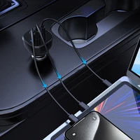 Choetech TC0024 automašīnas lādētājs 160W 2x USB-C PD 3.1 1x USB-A - melns