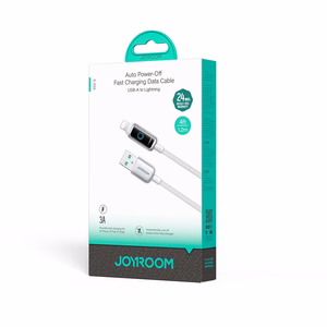USB kabelis Joyroom S-A55 USB-A uz Lightning 3A 1,2 m, balts